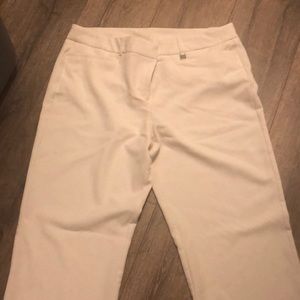 NWOT Anne Klein cream wide leg dress pants